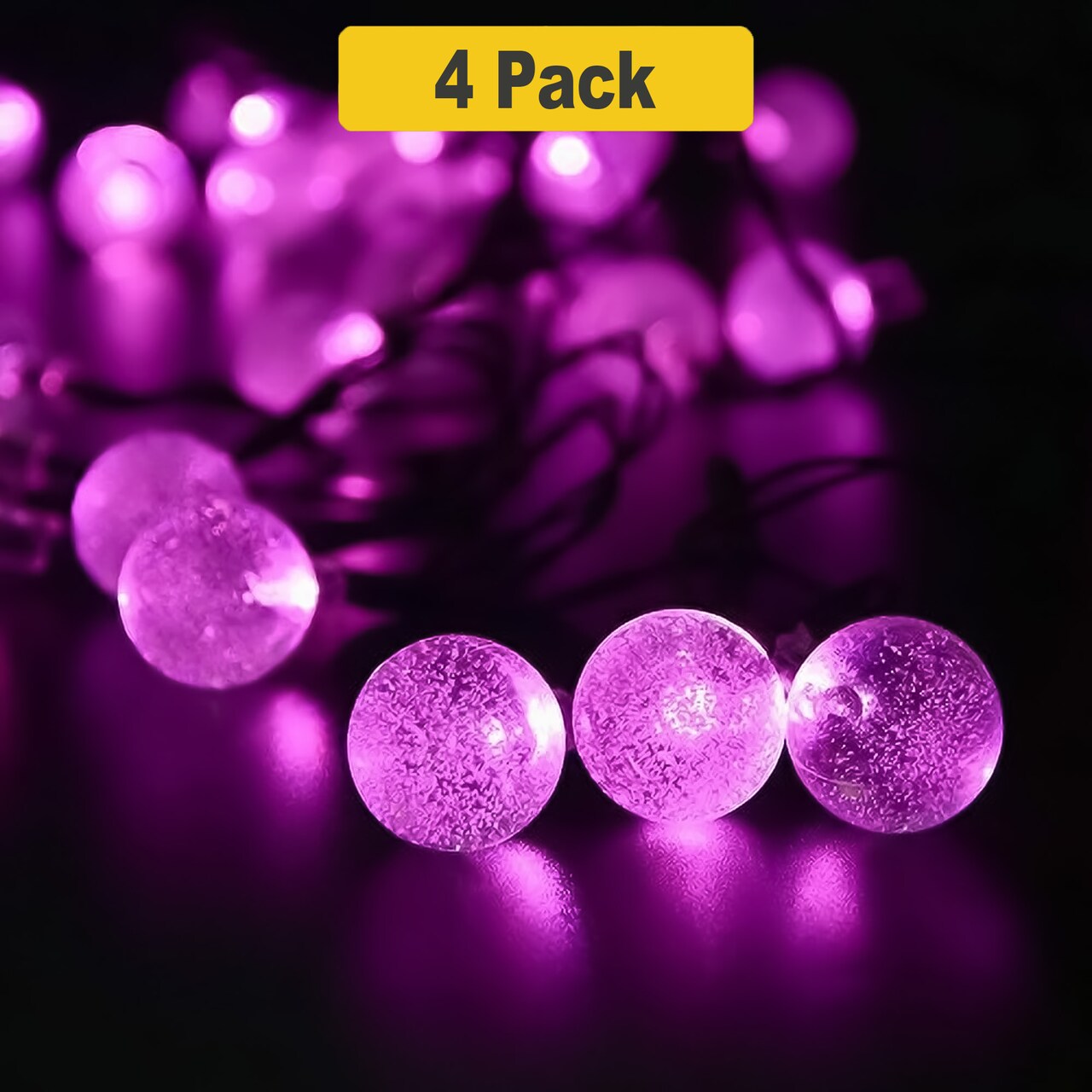 Sparkling 30 LED Solar Bubble String Lights for Outdoor Ambiance